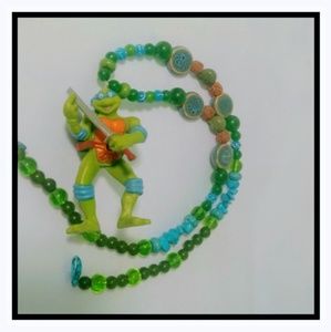 Teenage Mutant Ninja Turtles necklace emerald